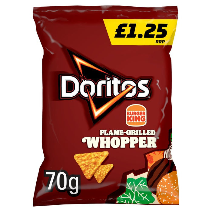 A Sizzling Collaboration: Burger King Flame-Grilled Whopper Meets Doritos Tortilla Chips - Limited Edition - BritishGram.com