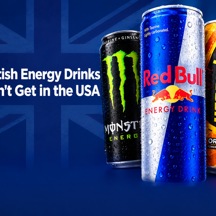 Best British Energy Drinks You Can't Get in the USA - Monster UK exclusives, Boost and Rockstar UK editions delivered to America by BritishGram