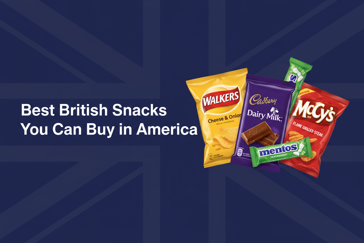 Best British Snacks You Can Buy in America - Walkers crisps, Cadbury chocolate, Aero bars and more delivered to the USA by BritishGram