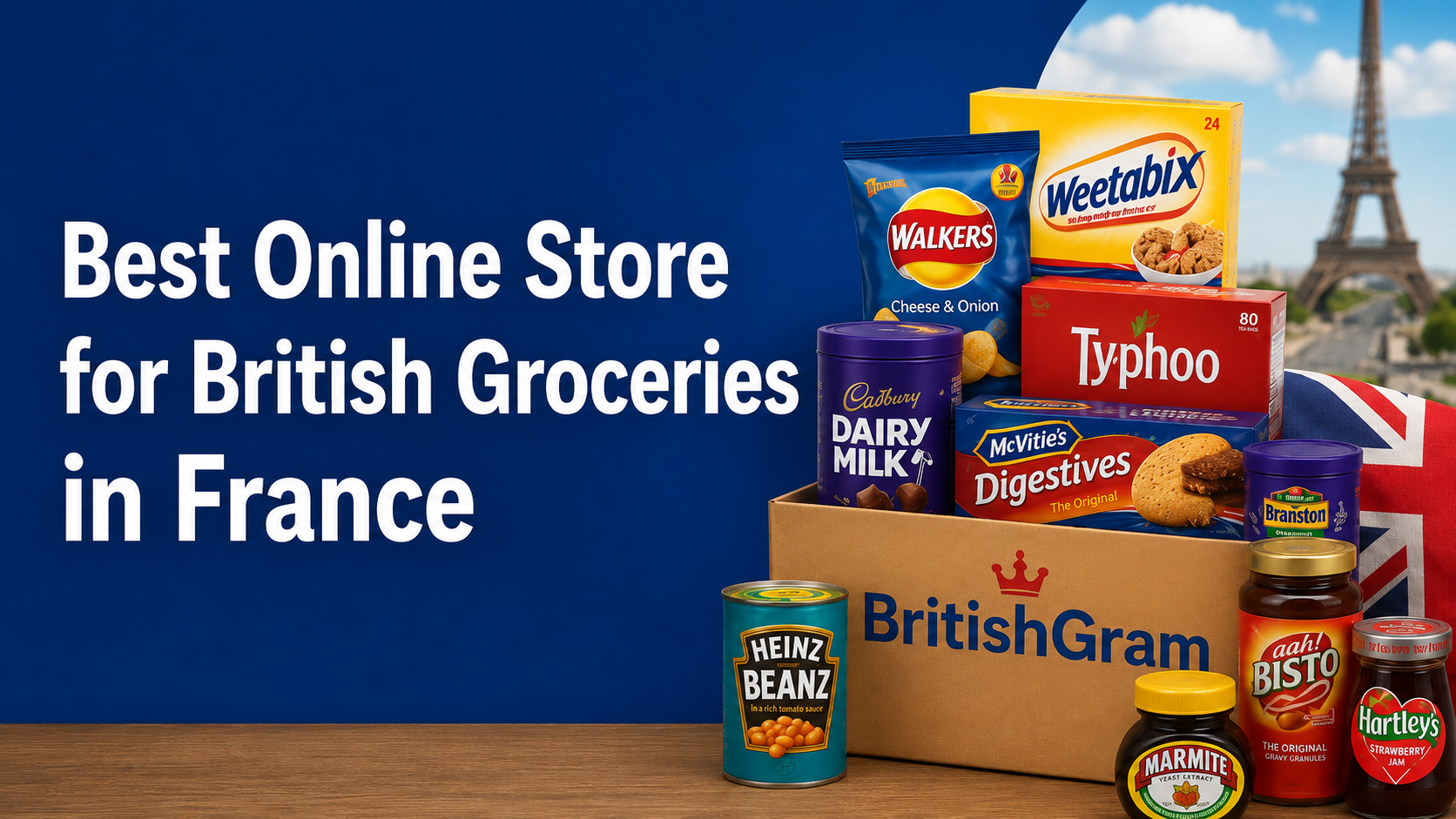 Best online store for British groceries in France with popular UK food brands
