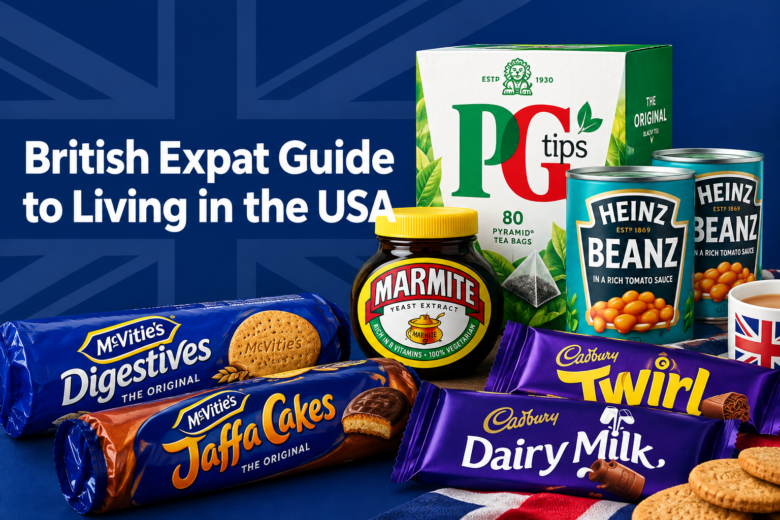 British Expat Guide to Living in the USA - Find authentic British food, tea, biscuits and groceries delivered to America by BritishGram