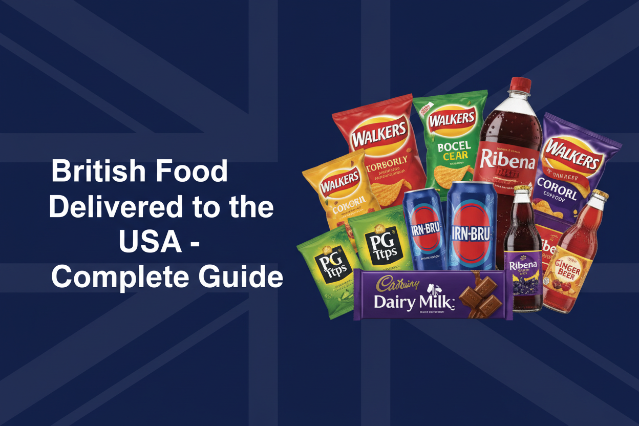 British Food Delivered to the USA Complete Guide - Order authentic UK groceries, snacks and drinks online with BritishGram
