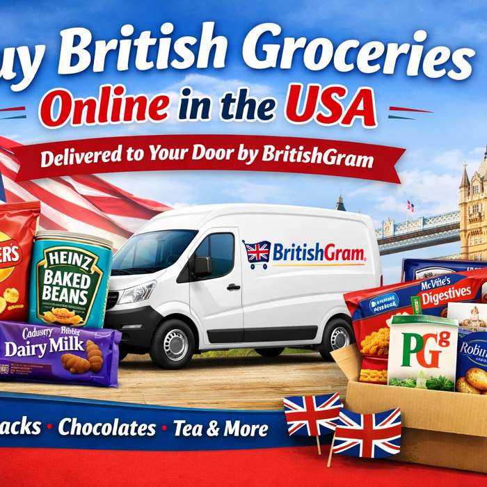 Buy British groceries online in the USA with BritishGram delivery