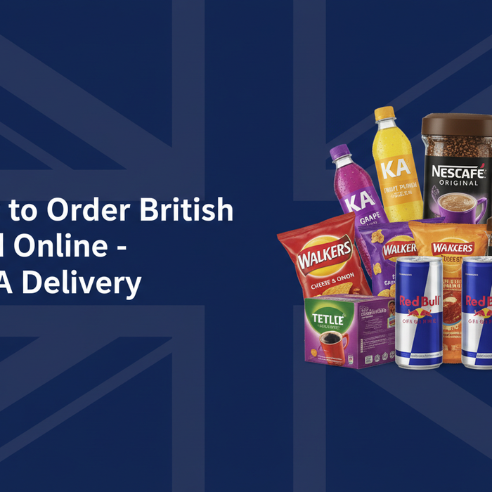 How to Order British Food Online with USA Delivery - BritishGram ships authentic UK groceries, snacks and drinks to America