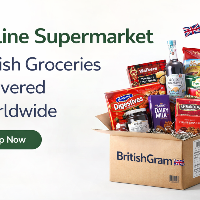 Online supermarket for British groceries delivered worldwide by BritishGram
