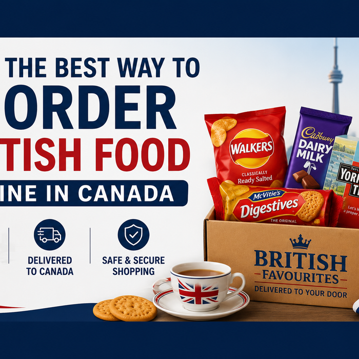 Order British food online in Canada with UK groceries, tea, biscuits, crisps and sweets