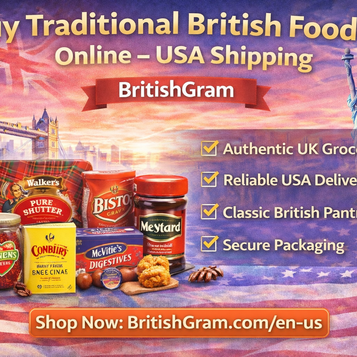 Buy traditional British food online with USA shipping from BritishGram