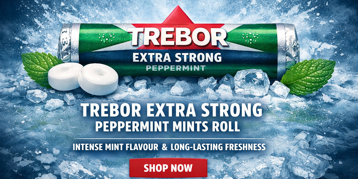 British Mints Trebor Extra Strong Peppermint Mints Roll | British Mints — BritishGram.com
