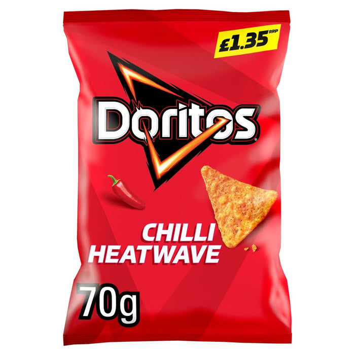 Doritos Chilli Heatwave Tortilla Chips PMP 70g (Box of 18)