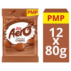 Aero chocolate melts packaging with PMP branding