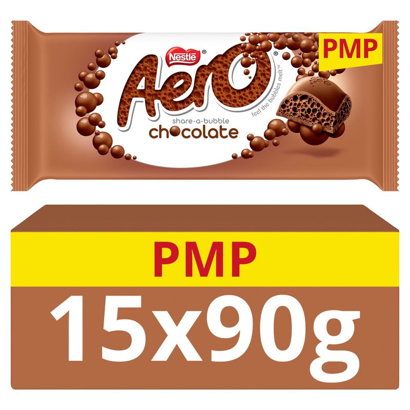 Aero Milk Chocolate Sharing Bar PMP 90g (Case of 15)