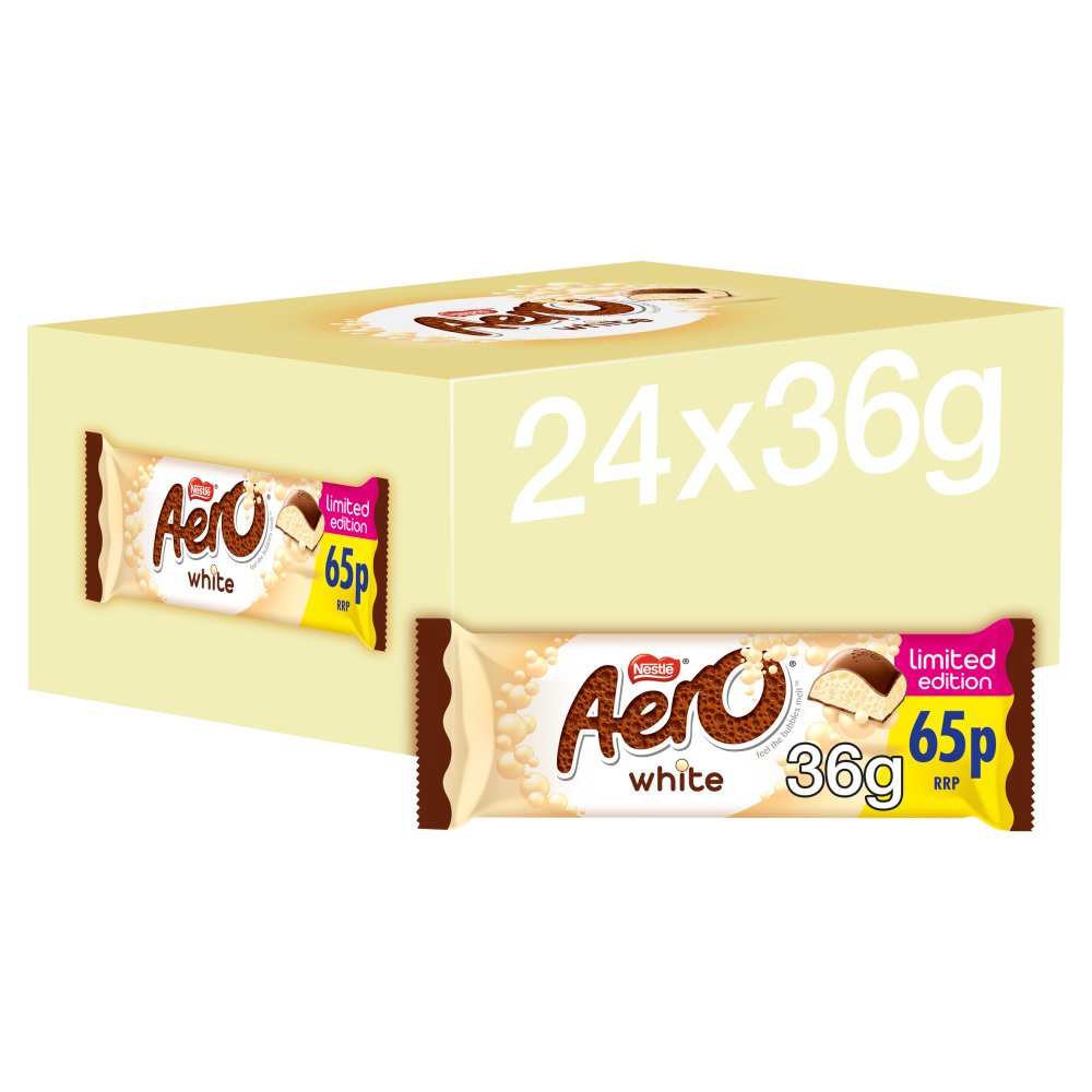 Aero White Milk Chocolate Bar Pmp 36g Case Of 24 —