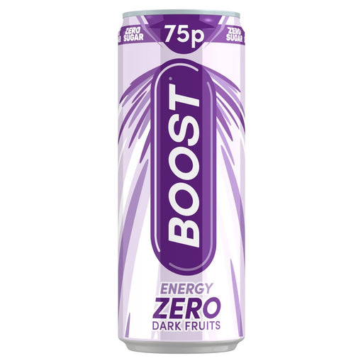 Boost energy zero sugar dark fruits can