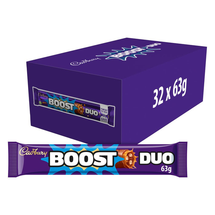 Cadbury Boost Duo Chocolate Bar 63g (Case of 32)