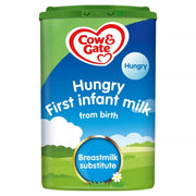 Cow & Gate Hungry First Infant Milk packaging on a white background