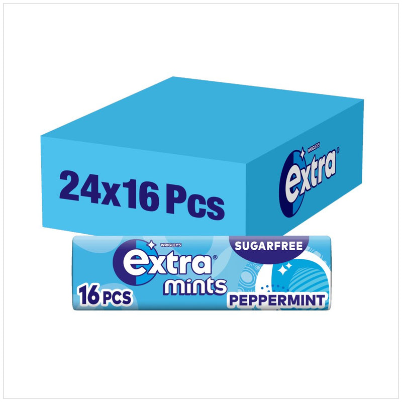 Extra Mints Sugar Free Peppermint  16 Pieces (Case of 24)