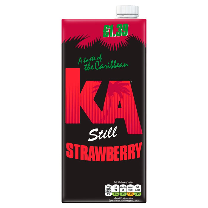KA Still Strawberry Juice Drink with Sugars and Sweeteners