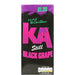 KA Still Black Grape packaging with pink and green text on a black background