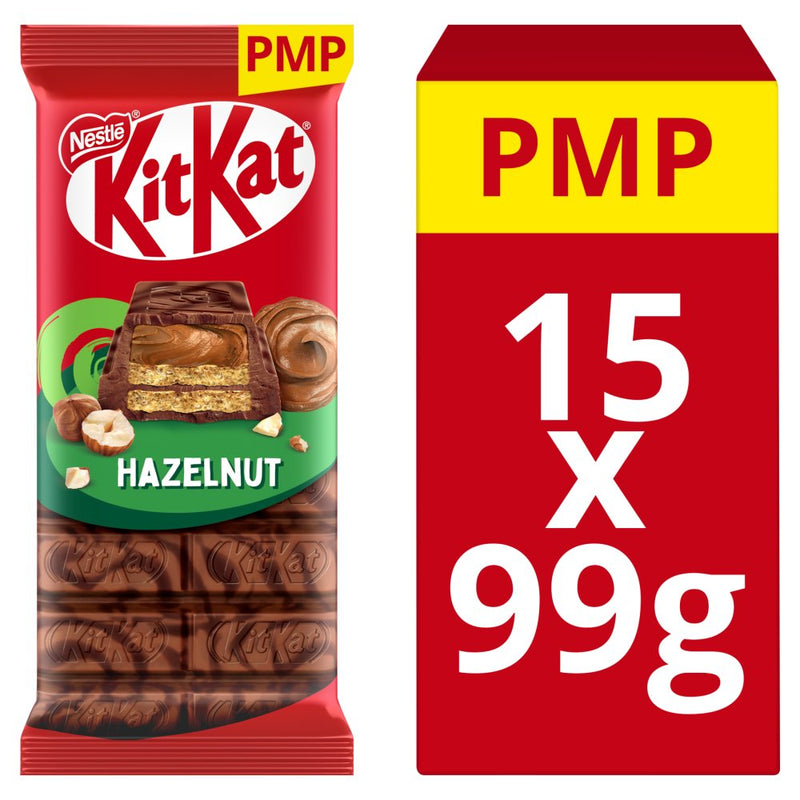 KitKat Hazelnut Sharing Block 15x99g PR £1.50
