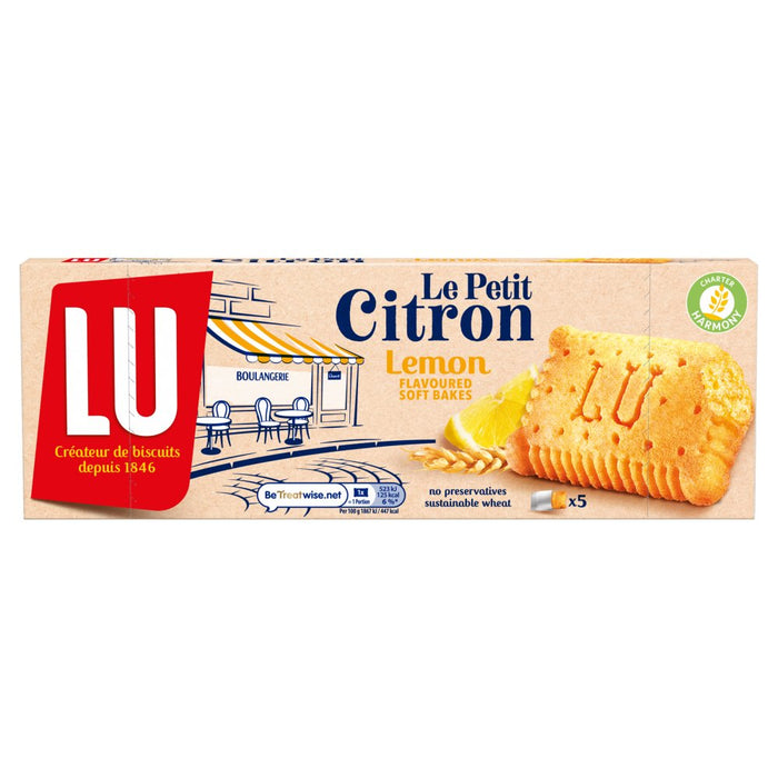 LU Le Petit Citron Lemon Flavoured Soft Bakes 5 Pack 140g (Case of 7)