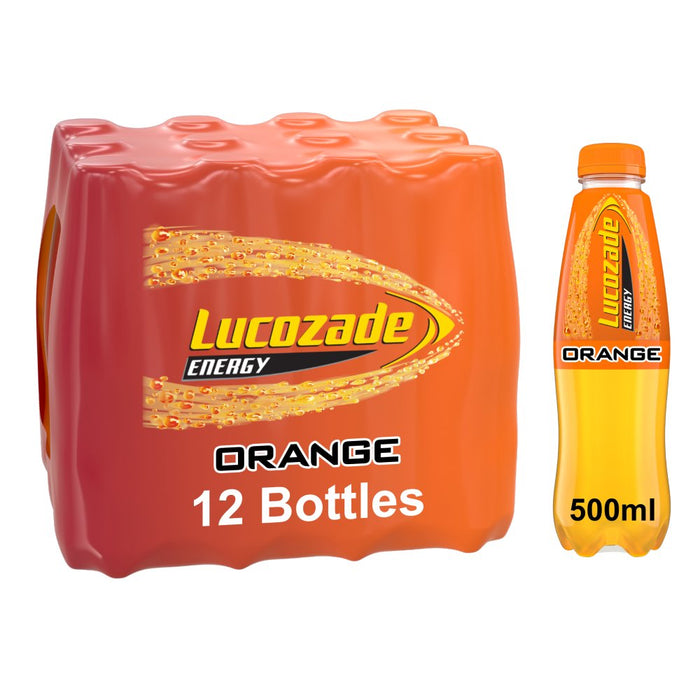 Lucozade Energy Drink Orange PMP 500ml  (Case of 12)