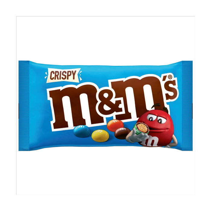 M&M's Crispy Pieces & Milk Chocolate Bag 36g (Box of 24)