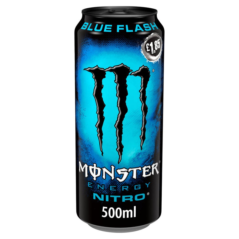 Monster Energy Drink Nitro Blue Flash PMP 500ml (Case of 12)