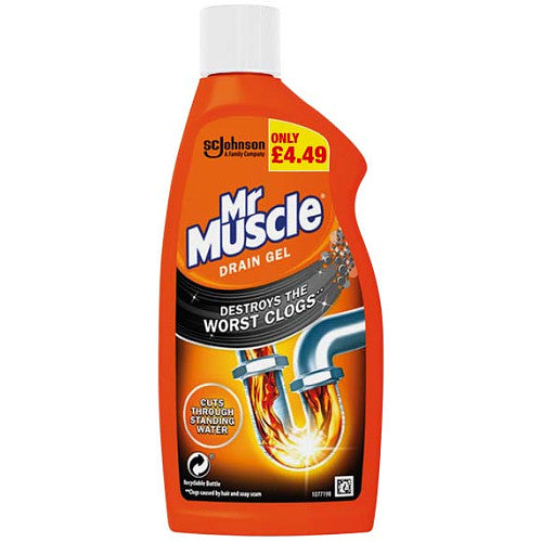 Mr Muscle Drain Gel 500ml (Case of 6)