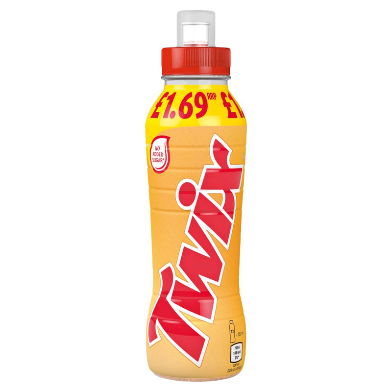 Twix Chocolate, Caramel and Biscuit Flavoured Milk Drink 350ml Bottle
