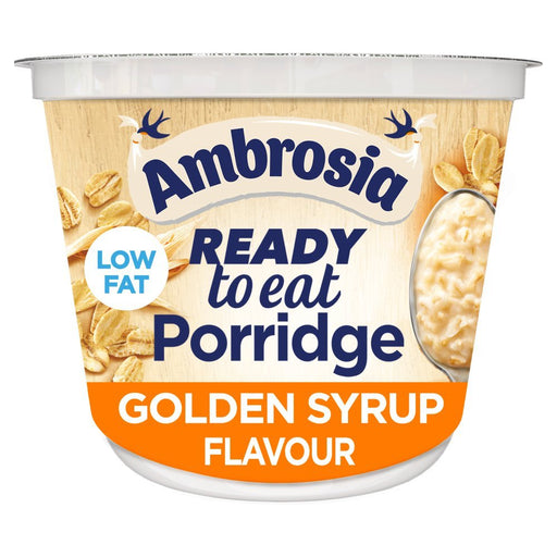 Ambrosia Ready to Eat Porridge Pot Golden syrup Flavour PMP 210g (Case of 6) - BritishGram.com