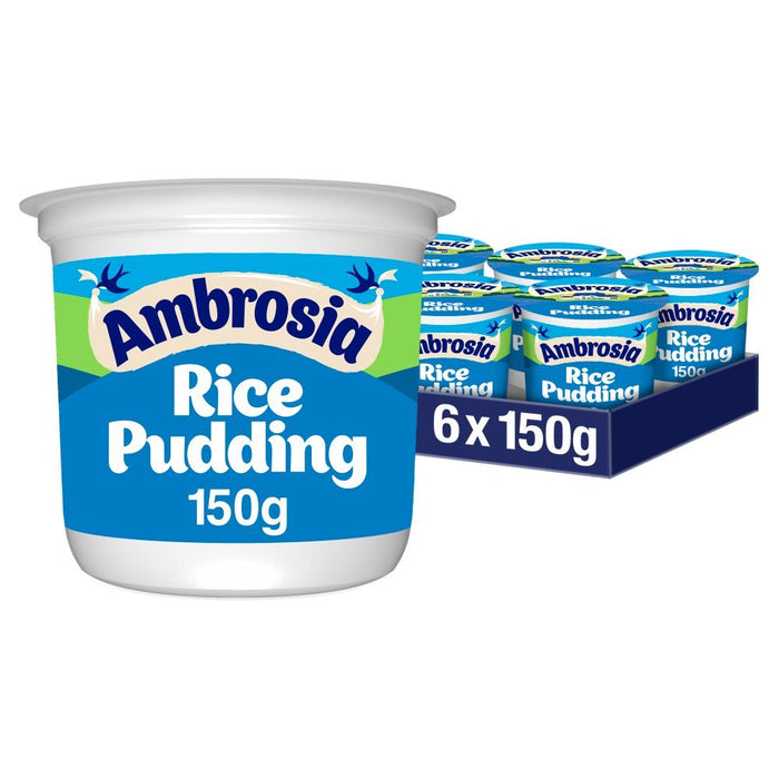 Ambrosia Ready To Eat Rice Pudding Pot 150g (Case of 6) - BritishGram.com