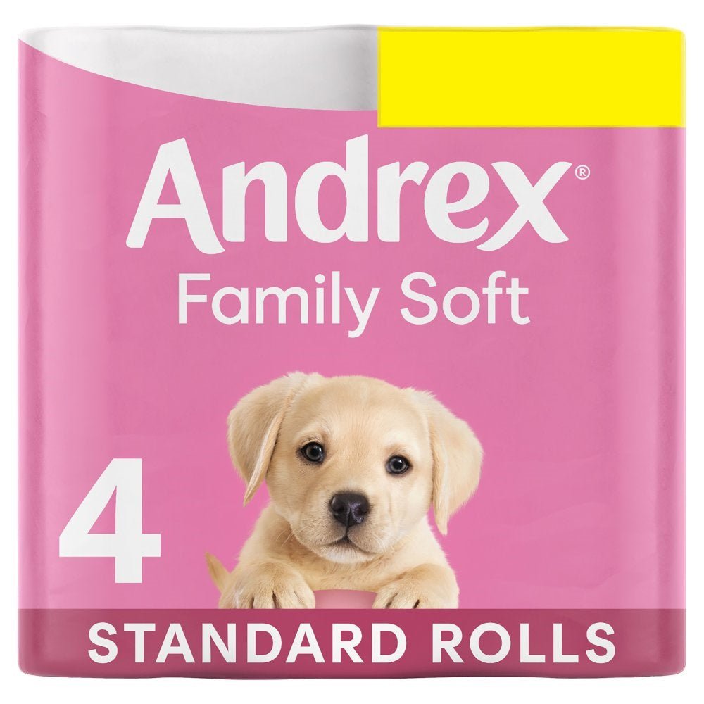 Cap Andrex Andrex Family Soft Toilet Tissue Standard 4 Rolls PMP Packs of 5 x 4 R ...