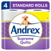 Andrex Supreme Quilts Toilet Tissue Pack of 6 x 4 Rolls (Total 24 Toilet Rolls) - BritishGram.com