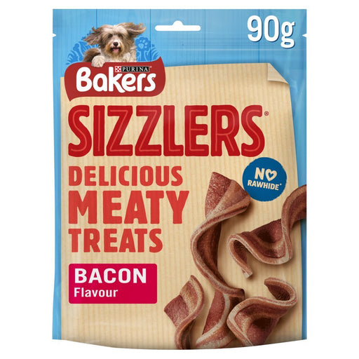 BAKERS Sizzlers Bacon Dog Treats PMP 90g (Case of 6) - BritishGram.com