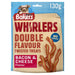 BAKERS Whirlers Double Flavour Bacon and Cheese Dog Treats 130g (Case of 6) - BritishGram.com