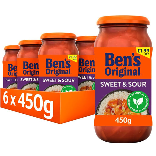 Bens Original Sweet and Sour Sauce PMP 450g (Case of 6) - BritishGram.com