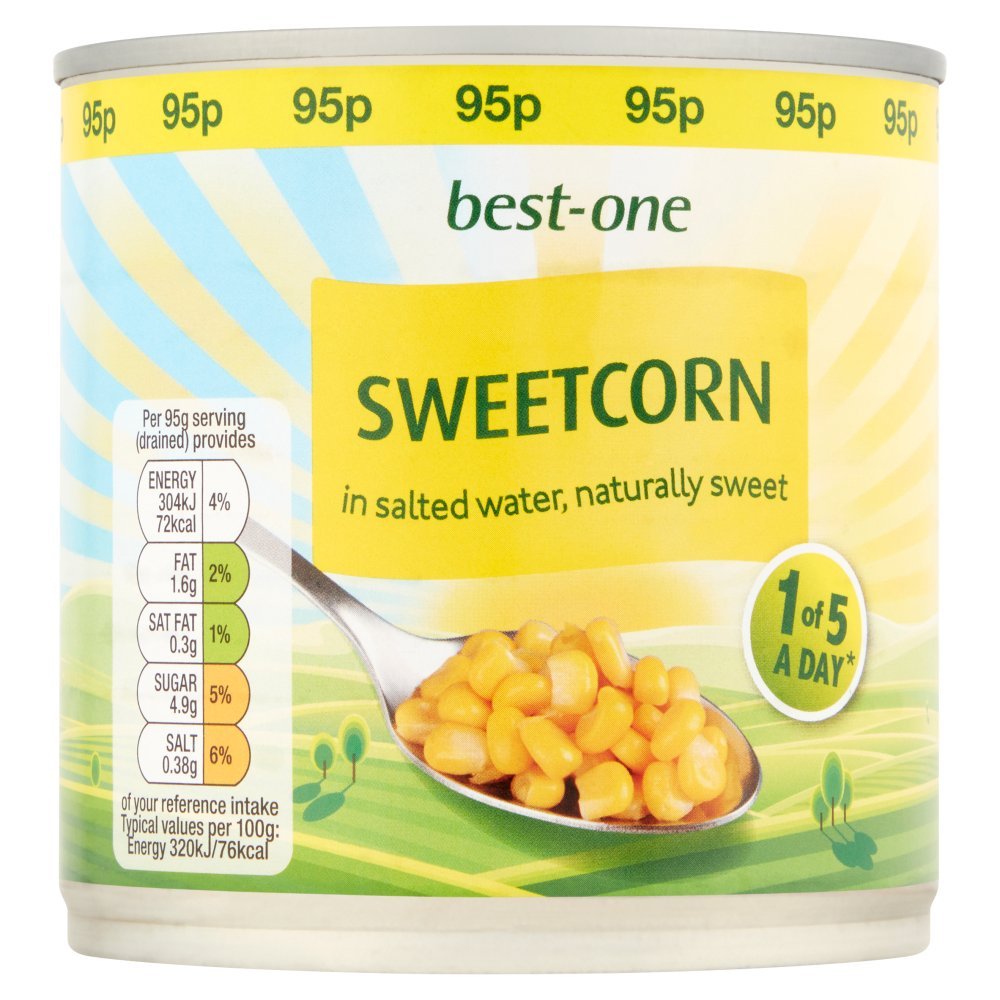 Best-One Sweetcorn 326g (Case of 12) — BritishGram.com