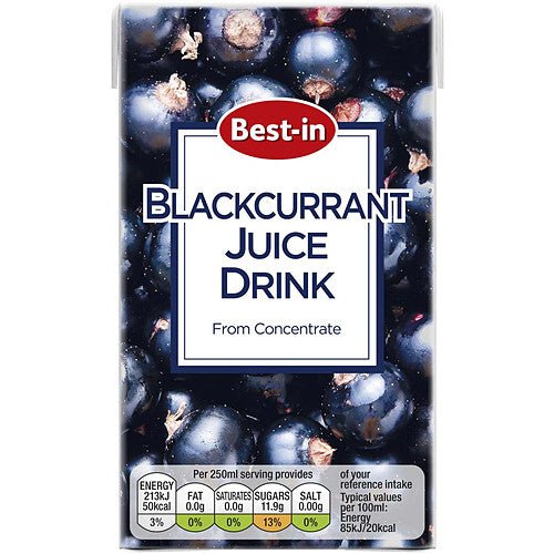 Bestin Blackcurrant Juice Drink (Case of 27) - BritishGram.com
