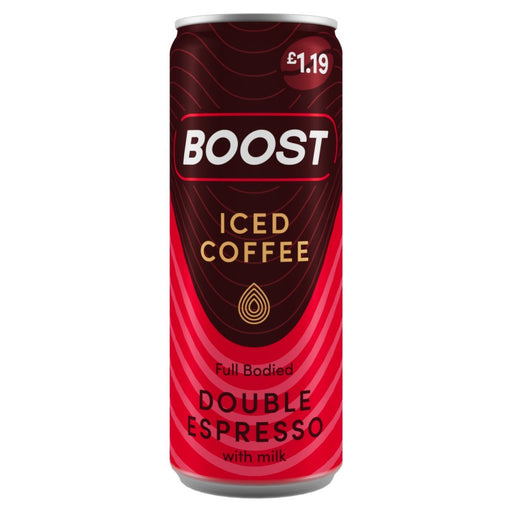 Boost Double Espresso with Milk Iced Coffee PMP 250ml (Case of 12) - BritishGram.com
