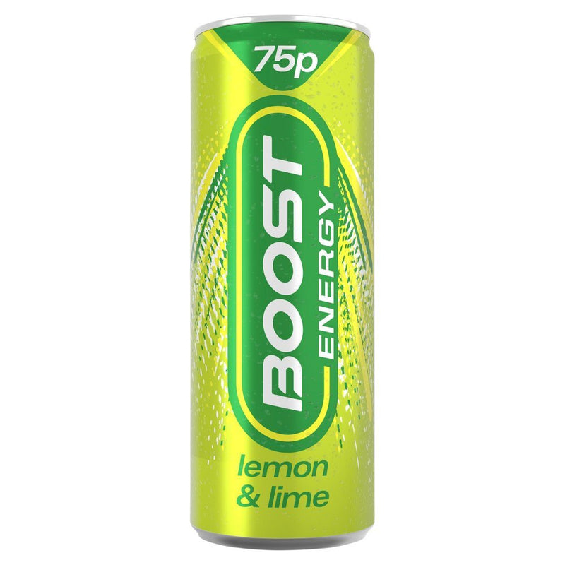 Boost Energy Lemon & Lime PMP 250ml (Case of 24) - BritishGram.com