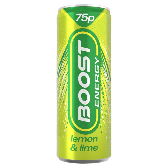 Boost Energy Lemon & Lime PMP 250ml (Case of 24) - BritishGram.com