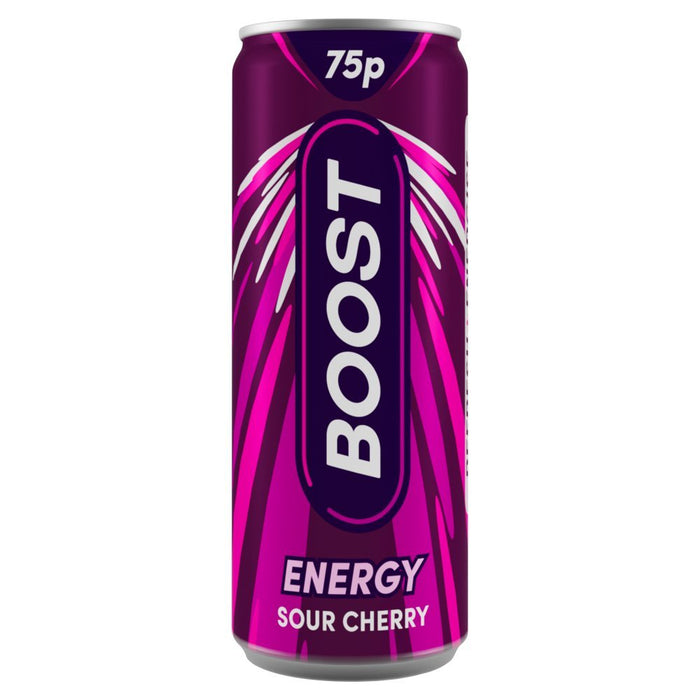 Boost Energy Sour Cherry PMP 250ml (Case of 24) - BritishGram.com
