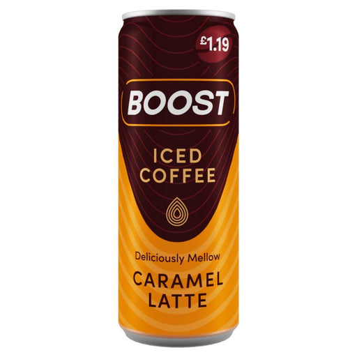 Boost Iced Coffee Caramel Latte PMP 250ml (Case of 12) - BritishGram.com