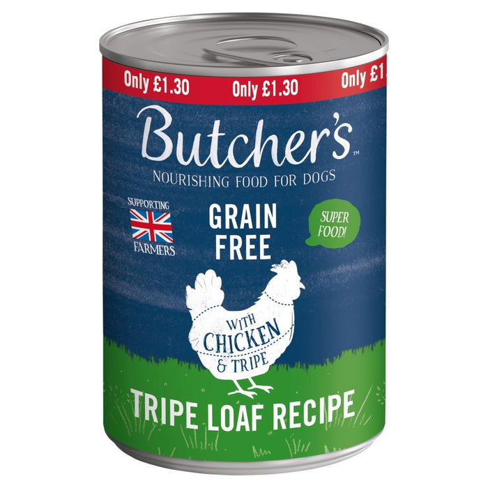 Butcher's Chicken & Tripe Dog Food 400g (Case of 12) - BritishGram.com