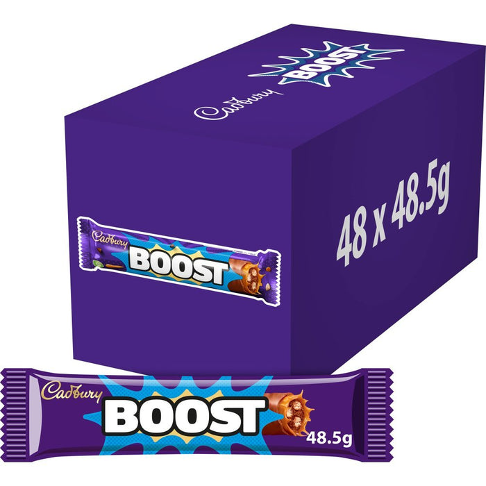 Cadbury Boost Chocolate Bar 48.5g (Case of 48) - BritishGram.com