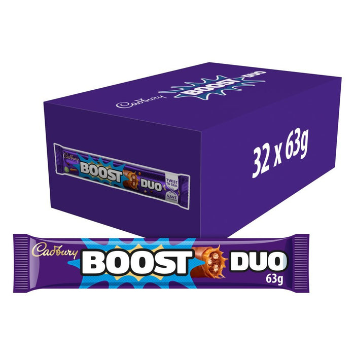 Cadbury Boost Duo Chocolate Bar 63g (Case of 32) - BritishGram.com