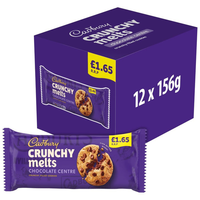Cadbury Crunchy Melts Chocolate Centre PMP 156g (Case of 12) - BritishGram.com