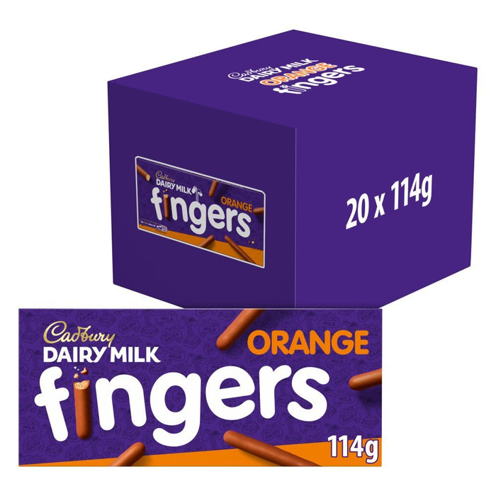 Cadbury Dairy Milk Orange Fingers 114g (Case of 20) - BritishGram.com