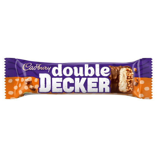 Cadbury Double Decker Chocolate Bar PMP 54.5g (Case of 48) - BritishGram.com
