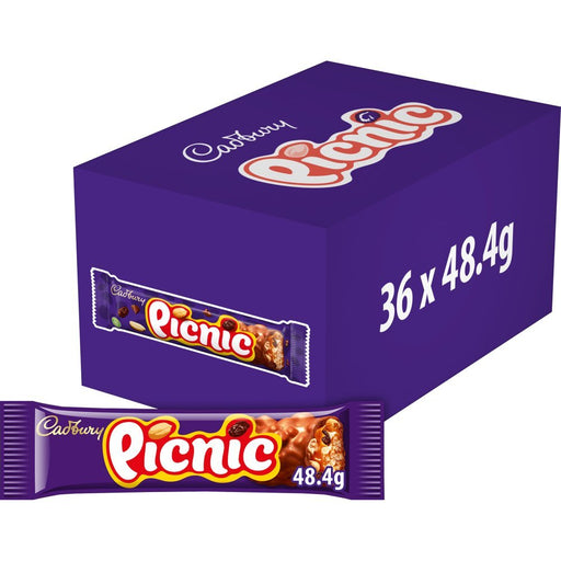 Cadbury Picnic Chocolate Bar 48.4g (Case of 36) - BritishGram.com